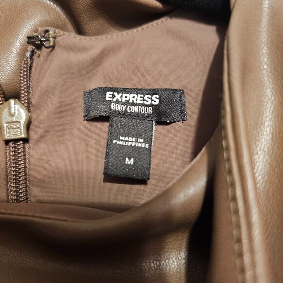 Faux Leather Dress - Picture 7 of 9